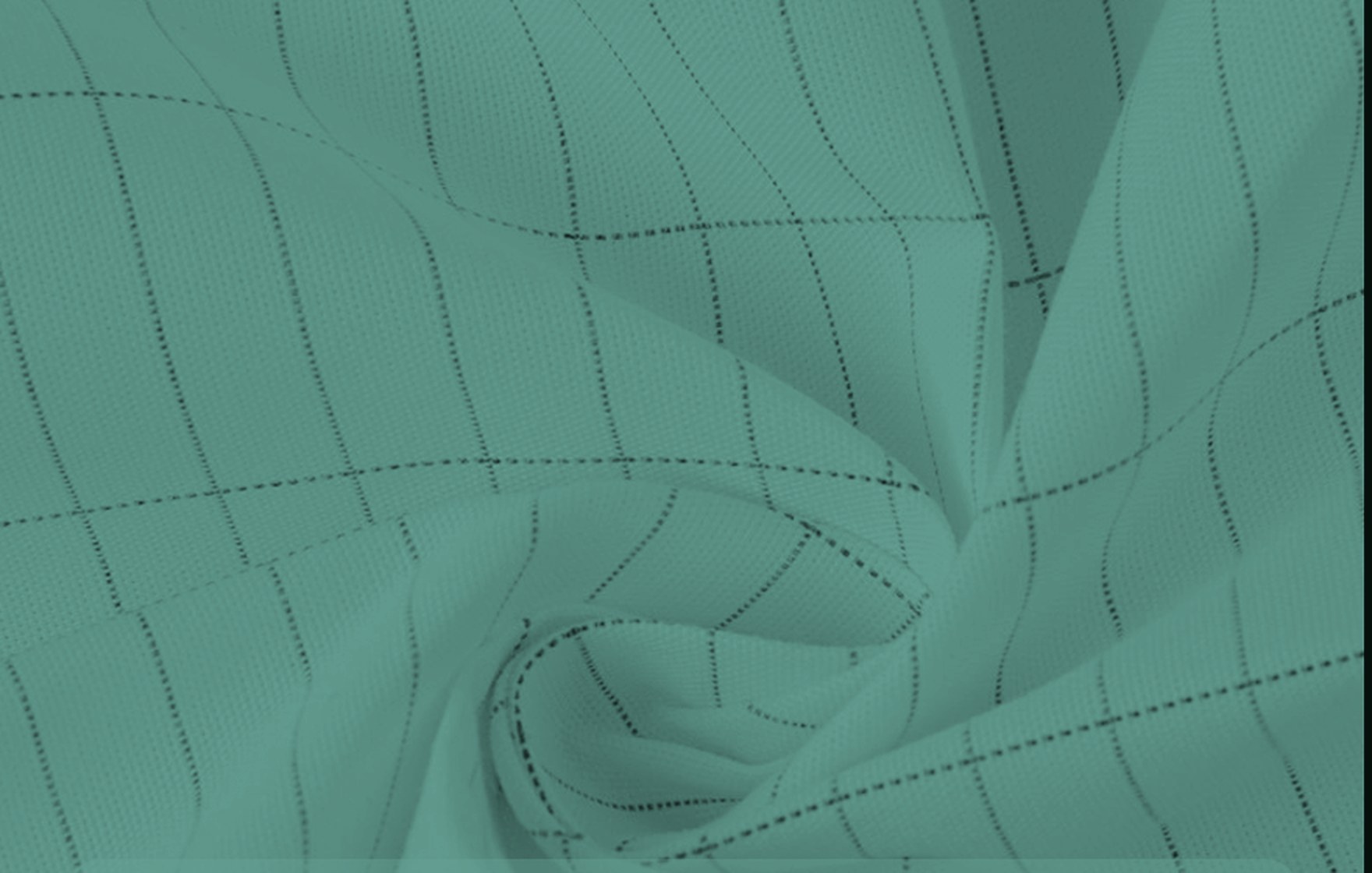 Macro detail of silver-grid conductive cotton fabric